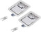 Hausdec Hardware 2 Pack Stainless Steel Paddle Latch With Lock & Key - Flush Single Point Handle For Door Trailer RV