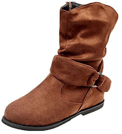 Stivali Alti Donna Neri Fashion Stivali Stivaletti Stivali Moto Racing 47 Stivali Donna Estivi Traforati Bassi Stivali Alti Donna con Tacco Sandali Tacchi a Spillo Giallo-D 14.99