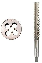 LYXDWRC Set di Maschi e matrici for Filettatura trapezoidale HSS Utensili for Filettatura a Mano for la Lavorazione dei Metalli (Size : TR8*3+TR8*3)