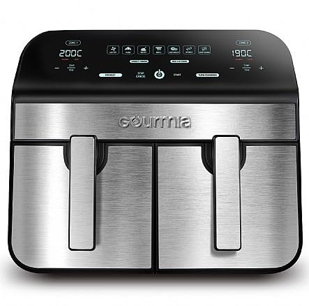 FREIDORA DE AIRE DOBLE COMPARTIMENTO. GOURMIA GAF96610 9.4 L DE CAPACIDAD