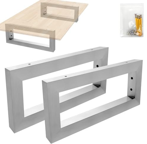 LZQ 2x Wandkonsole für Waschtisch, Waschtisch-Halterung Rechteck, Waschtischkonsole Konsolen-Träger, Waschtischhalterung Rergalhalter Regalträger, Schwerlastkonsole für Waschbecken, 40 cm