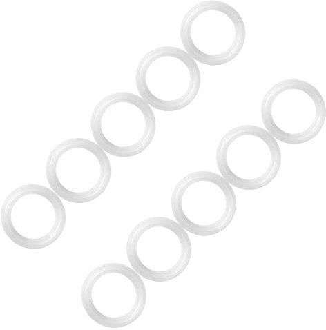 10 Stück Dichtungsring-Unterlegscheibe, 3,8 Cm Klemme, Silikondichtung für Edelstahl-Rohrsysteme, Austauschbare Dichtungen
