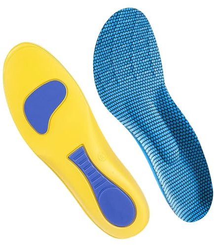 Orthopädische Einlegesohle, dämpfende Schuh-Innensohlen, orthopädische Komfort-Einlegesohlen, Einlegesohlen zum Wandern, atmungsaktiv, rutschfest, stoßdämpfend, Schweißabsorption,