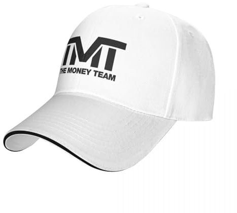 TMT The Money Team Floyd Money Mayweather Baseballkappe schwarz Snap Back Hut Wild Ball Hat Designer Hut Männer Caps Damen rein weiß, für alle Jahreszeiten