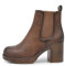 IF Fahion Scarpe Da Donna Tronchetti Stivali Stivaletti Chelsea Elasticizzati Con Zip Zeppa Platform WZ688-99 Brown N.38