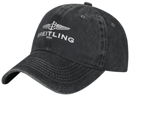 KlassikerB-Breitling-Logo Schweizer Uhr Weiss Jagd Camping Hip Hop Hüte Männer Frauen Trendiger Sonnenschutz Snapback CapSport Geschenk
