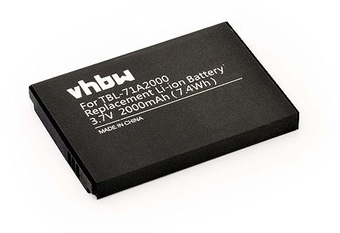 vhbw batteria sostituisce TBL-71A2000 per hotspot modem router portatile (2000mAh, 3,7V, Li-Ion)