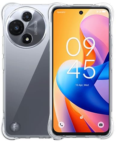 CAUHENYEE Trasparente Cover per TCL 60R 5G Custodia, Cover in TPU ultrasottile, Flessibile e Trasparente, Antigraffio, Antiurto