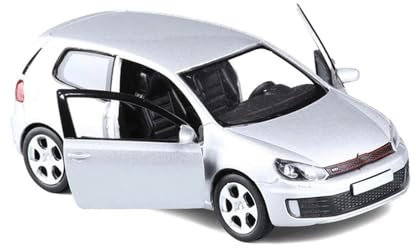 1 36 Für Volkswagen Golf 6 GTI Legierung Auto Modell Sammlung Druckguss Metall Spielzeug Fahrzeuge Auto Modell Türen Können Öffnen Druckgussmodelle Motorfahrzeuge(Silber)