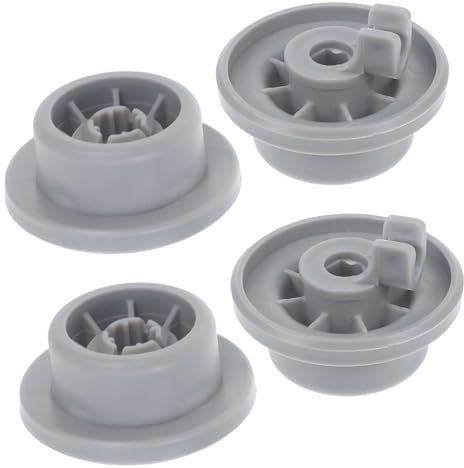 PartyKindom 4pcs Dishwasher Roller Wheels Replacement Plastic Parts for Dishwasher Wheels Lower Rack Dish Rack Roller