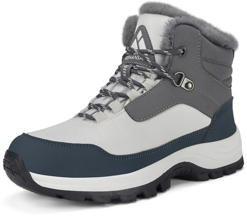 Mishansha Botas Mujer Invierno Cálidos 36-42 EU | Zapatos Senderismo, Botines de Montaña, Antideslizante, Pasear, Paseo, Compras