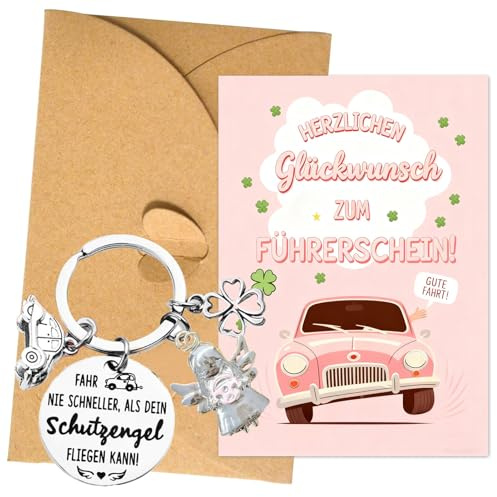 Schlüsselanhänger Führerschein Bestanden Geschenk,Drive Safe Schlüsselanhänger Führerschein Geschenke