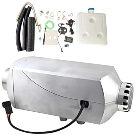 Chauffage Diesel 5kW pour Van Aménagé et Camping Car, Chauffage Gasoil avec Télécommande à Distance, Mode Haute Altitude, Faible Consommation et Écran LCD(12V)