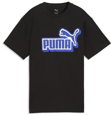PUMA Jungen Essentials Logo Lab Relaxed Graphic T-Shirt 176, Black