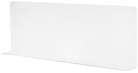 TOVINANNA Acrylic Sink Splash Guard, Splash Shield for Kitchen Wall | Lightweight Portable Design, Easy Installation, Water Spill Protection, Bathroom Use, Countertop and Island Fit