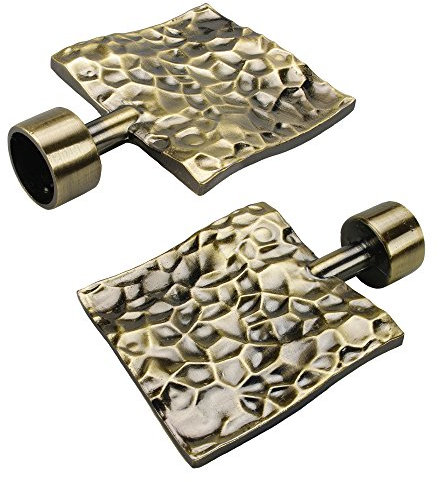 Liedeco Endstück, Endkappe Johnny für Gardinenstangen Blues ø 20 mm | 1 Stück | Messing-antik