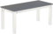 Esstisch Rio Classico 170x73 cm Seidengrau Weiß Holz Pinie Massivholz Esszimmertisch Echtholz ausziehbar vorgerichtet für Ansteckplatten Brasilmöbel