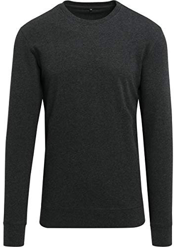 Build Your Brand Light Crew Sweatshirt, Größe:XL, Farbe:Charcoal (Heather)