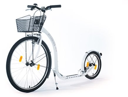 Kickbike City G4 - Tretroller für Erwachsene - Scooter Cityroller Finnscoot (perlweiß)