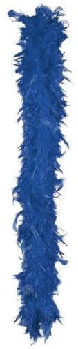 Trendandstylez Federboa 180cm Federschal 50g Karneval Boa 11 Farben (Blau)