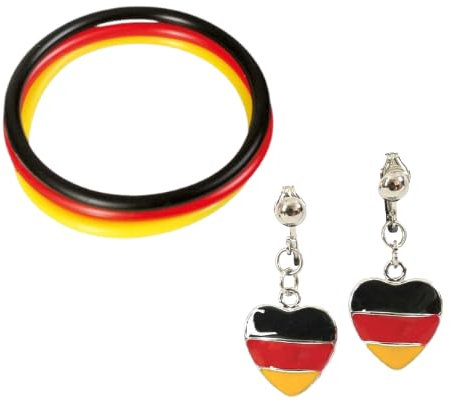 KarnevalsTeufel.de 2-TLG. Fußball Fan Set, Germany, EM, WM, Fanartikel, Deutschland