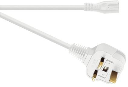 Eagle Figure of 8 Mains Lead to 3 Pin Uk Plug 3A (3 Metres)