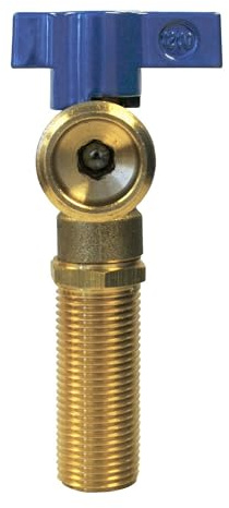 Oatey 38871 Washing Machine Outlet Box Valve, 1/4 Turn Copper 3/4 in. Blue