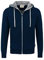 HAKRO Jacke mit Kapuze Bonded - 455 - tinte/silber - tinte/silber - Größe: 3XL