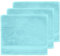 Sensei Maison - Lot de 3 Serviettes invité 550 g/m² Luxury - 30x50 cm - Bleu Turquoise