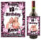 Personalised Happy Birthday Wine/Champagne Bottle Photo Label ~ Pink Glamour Happy 18th 21st 30th 40th 50th Birthday Gift Idea N12 Any Age1
