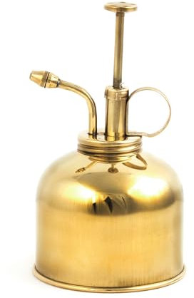 Kikkerland Plant Mister Brass, Gold, 15 x 15.5 x 15.5 cm
