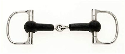 Lorina Rubber D Race Snaffle One Colour 5.5 Inch