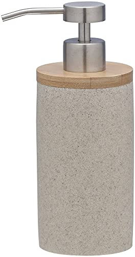 Sealskin Seifenspender Grace, Polyresin, sand, 7 x 9,6 x 18 cm