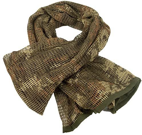 HYOUT Taktischer Militär-Halstuch, Woodland Camo Schal Sniper Schleier Desert Shemagh für Wargame Outdoor Sports (Italy Camo)
