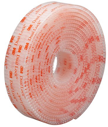 3M Dual Fastener SJ3561 400, 2 x 50 yd, 1 roll per case, Clear