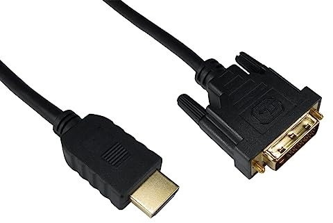 RS PRO HDMI-Kabel A HDMI Stecker B DVI-D Dual Link Stecker 1920x1200 max., 5m, Schwarz