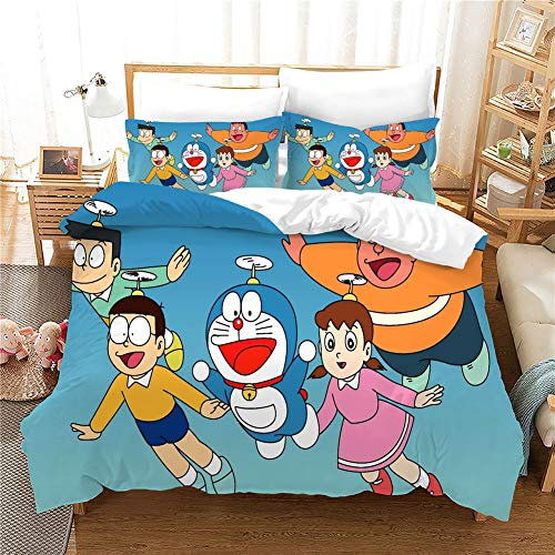 GDGM Dora,kinderbettwäsche mädchen 135x200 2teilig,(1Bettbezug +1Kissenbezüge) 3D bettwäsche Baumwolle/Renforcé (A,220x240cm)