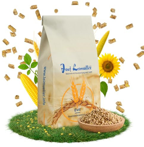 Leimüller Nourriture pour cailles 1 kg [Premium] – Label de qualité AMA & nourriture en caille vide sans OGM – Soutient la santé des cailles pondues et la qualité des œufs