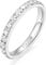 Zakk Eternity Ring 3mm Damen Ewigkeitsringe Titan Verlobungsringe Eheringe Trauringe Memoirering mit Zirkonia Silber Gold Rosegold (silber-halb Zirkonia, 60 (19.1)