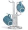 HULISEN Countertop Mug Tree With 6 Hooks - Free Standing Metal Cup Holder Stand for Easy Pick and Place - Tea Rack for Large Size Mugs