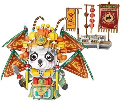 xinchen721 LOZ Mini Blocs Enfants Construction Jouet Briques Filles Puzzle Chinois Tradition Culture pékin opéra Panda 9265 8101 8102 8107 (8107-with Box)