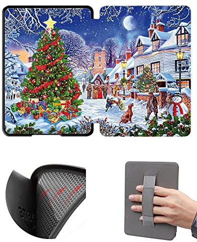 6.8 Inch Soft Case for Kindle Paperwhite 11th Generation and Signature Version Released in 2021, Model M2L3EK & M2L4EK, Drop-Proof Case with Hand Strap and Auto-Wake - Sleep Function