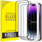 JETech Full Screen Schutzfolie für iPhone 14 Pro Max 6,7 Zoll, Schwarzer Rand Panzer Schutz Glas Folie Displayschutz mit Einfaches Installationswerkzeug, HD Klar, 3 Stück