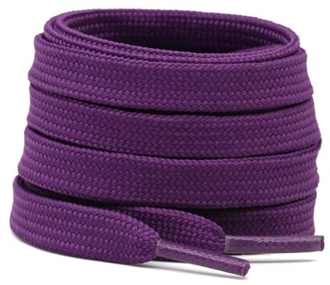 MY Lacci Stringhe Scarpe - Lacci Scarpe Piatte 90cm Colore Viola - Lacci per Sneakers - Scarpe Eleganti - Ginnastica (Viola)