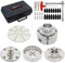 DEEFIINE Mandrino Professionale in Metallo per Tornio - 100mm, 4 Ganasce, 1''X8TPI per Legno
