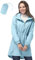 33,000ft Vêtement de pluie imperméable, poncho de pluie léger et respirant coupe-vent à capuche, fine pliable longue manteaux imperméables femme Bleu ciel étoilé L