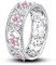 NARMO Ringe für Frauen 925 Sterling Silber Rosa Crabapple Blume Ring für Frauen Mädchen Größe 60mm