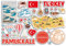 A5 Aufkleberbogen Pamukkale Sehenswürdigkeiten Vinyl Aufkleber – Türkische Türkei Briefmarken Skyline Flagge Reise Urlaub Karte Stadt Scrapbook Ästhetisch #80514