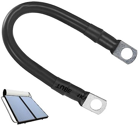 Kirdume Cavo Batteria Positivo | Cavi Batteria 2 AWG con terminali ad Anello, Fili di Terra - Cavi per Inverter di Potenza, positivi Negativi, Cavi Batteria di Ricambio per Auto, Camion