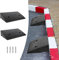 NAIZY 4pcs Bordsteinrampe Gummi 10cm Hoch Türschwellenrampe Tragbar Gummirampe rutschfest Auffahrrampe Rampe Türschwelle für Auto, Rollstuhl